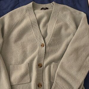 Uniqlo Cyan Blue Knit Cardigan